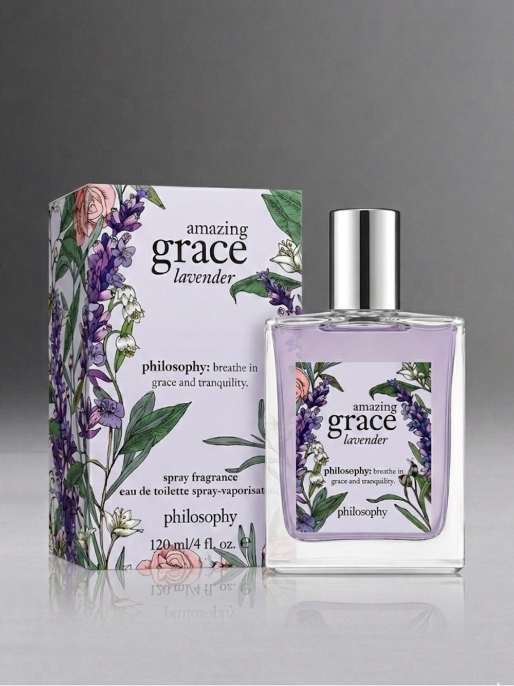 Philosophy Amazing Grace Lavender Eau de Toilette Spray 4 oz / 120 ml NIB SEALED